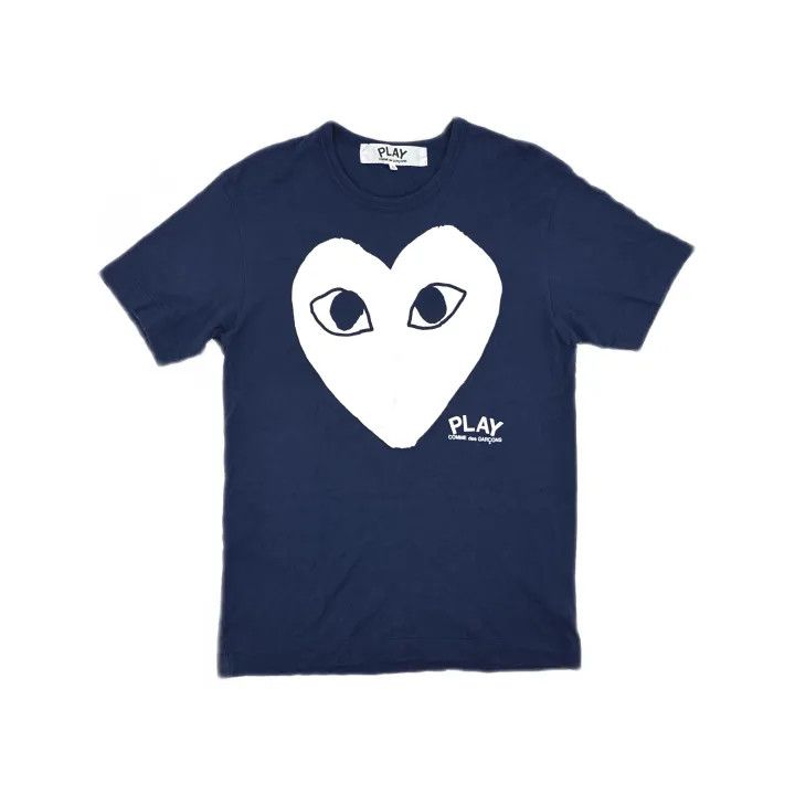 Comme des Garcons Comme des Garçons Play Navy Heart Logo T-Shirt 0079 Size US L / EU 52-54 / 3 - 2 Thumbnail