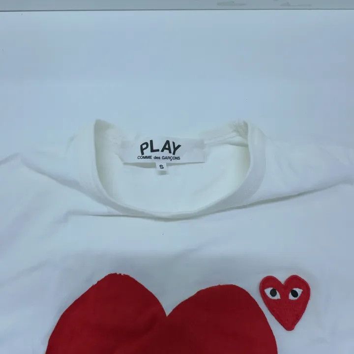 Comme des Garcons Comme des Garçons Play Heart Print T-Shirt 0079 Size US S / EU 44-46 / 1 - 5 Thumbnail