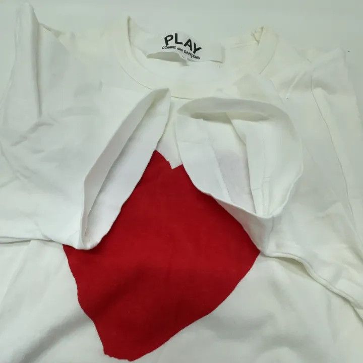 Comme des Garcons Comme des Garçons Play Heart Print T-Shirt 0079 Size US S / EU 44-46 / 1 - 8 Thumbnail