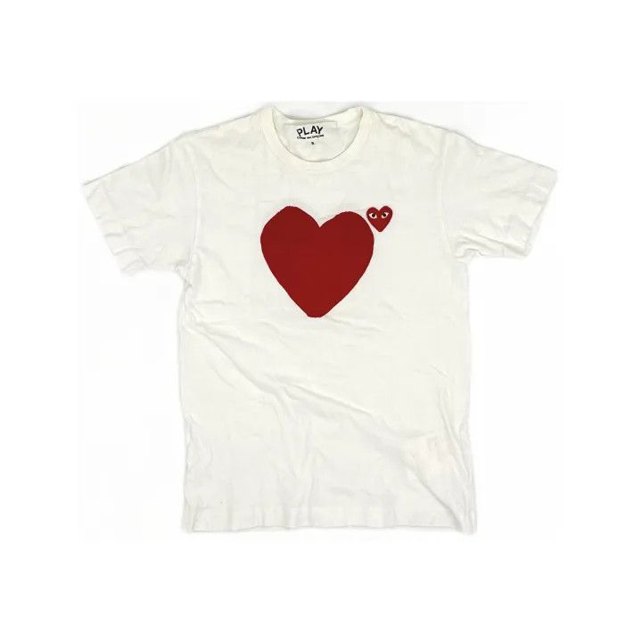 Comme des Garcons Comme des Garçons Play Heart Print T-Shirt 0079 Size US S / EU 44-46 / 1 - 2 Thumbnail