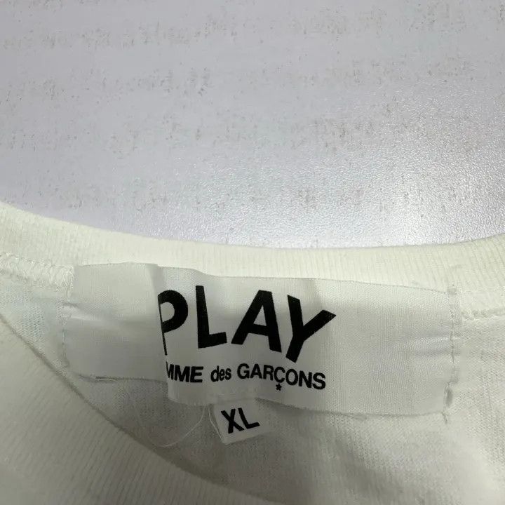 Comme des Garcons Comme des Garçons Play Red Heart Short Sleeve T-Shirt 0079 Size US XL / EU 56 / 4 - 3 Thumbnail