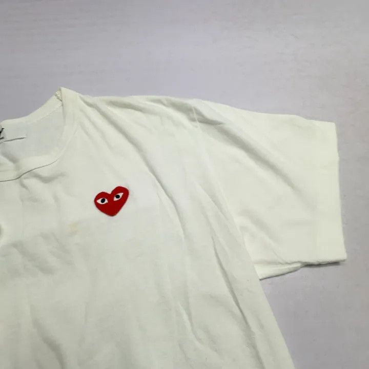 Comme des Garcons Comme des Garçons Play Red Heart Short Sleeve T-Shirt 0079 Size US XL / EU 56 / 4 - 7 Thumbnail