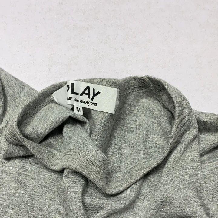 Comme des Garcons Comme des Garçons Play Gray Long Sleeve T-Shirt 0079 Size US M / EU 48-50 / 2 - 6 Thumbnail
