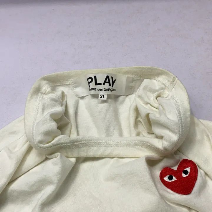 Comme des Garcons Comme des Garcons Play Red Heart Short Sleeve Tee 0079 Size US XL / EU 56 / 4 - 5 Thumbnail
