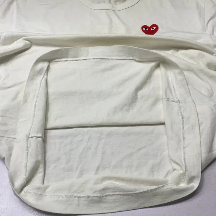 Comme des Garcons Comme des Garcons Play Red Heart Short Sleeve Tee 0079 Size US XL / EU 56 / 4 - 8 Thumbnail
