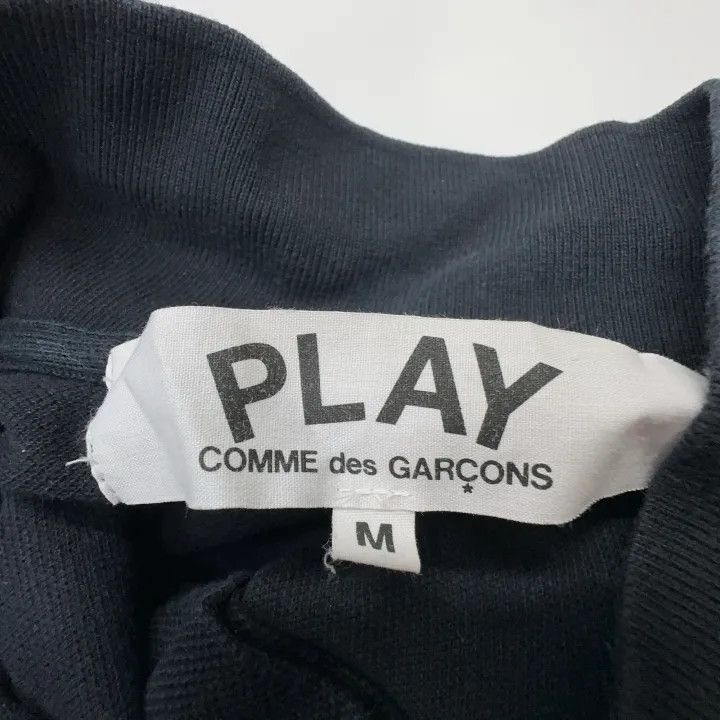 Comme des Garcons Comme des Garçons Play Black Short Sleeve Polo 0079 Size US M / EU 48-50 / 2 - 3 Thumbnail