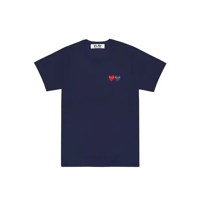 Comme des Garcons Comme des Garcons Play Navy Heart T-Shirt 0079 Size US L / EU 52-54 / 3 - 2 Thumbnail