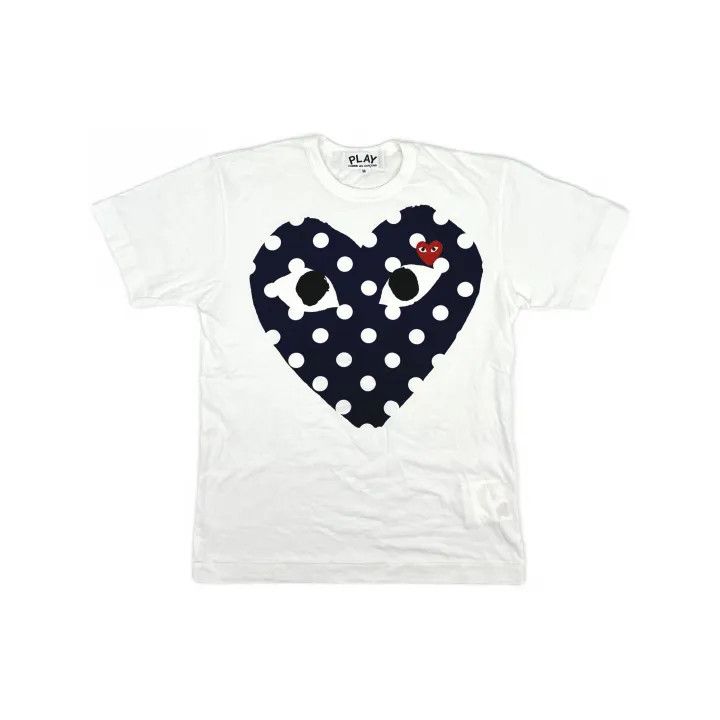 Comme des Garcons Comme des Garçons Play Polka Dot Heart T-Shirt 0079 Size US M / EU 48-50 / 2 - 2 Thumbnail