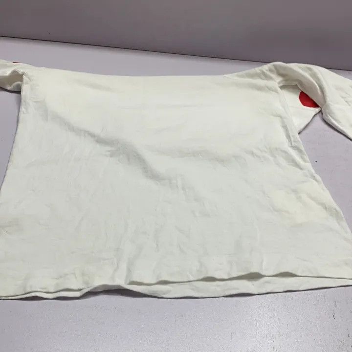Comme des Garcons CDG Play White Long Sleeve T-Shirt with Hearts 0079 Size US S / EU 44-46 / 1 - 8 Thumbnail