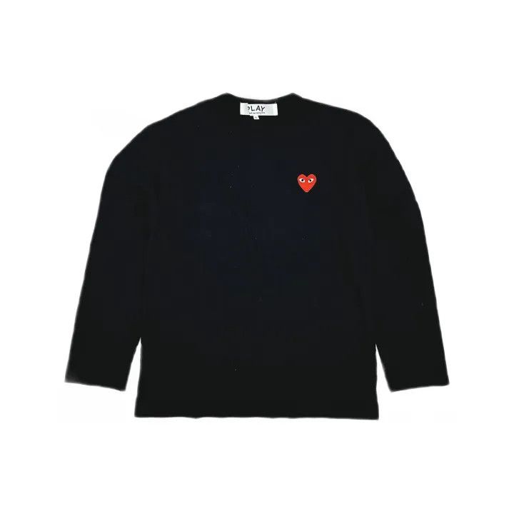 Comme des Garcons Comme Des Garçons Play Black Long Sleeve Tee 0079 Size US L / EU 52-54 / 3 - 2 Thumbnail
