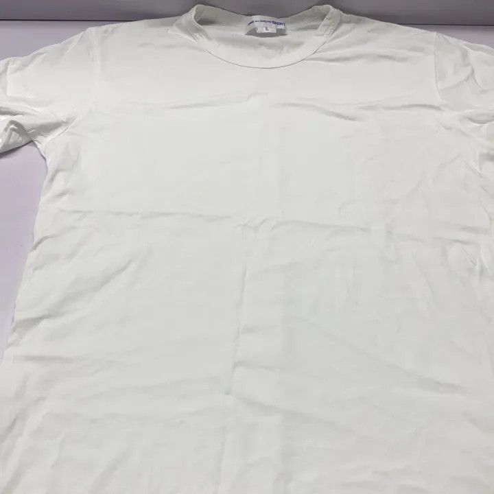 Comme des Garcons Comme des Garçons Plain White Short Sleeve T-Shirt 0079 Size US XL / EU 56 / 4 - 8 Thumbnail