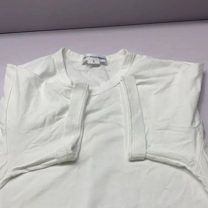 Comme des Garcons Comme des Garçons Plain White Short Sleeve T-Shirt 0079 Size US XL / EU 56 / 4 - 6 Thumbnail
