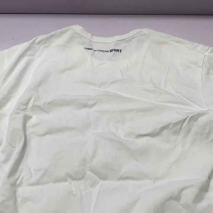 Comme des Garcons Comme des Garçons Plain White Short Sleeve T-Shirt 0079 Size US XL / EU 56 / 4 - 4 Thumbnail
