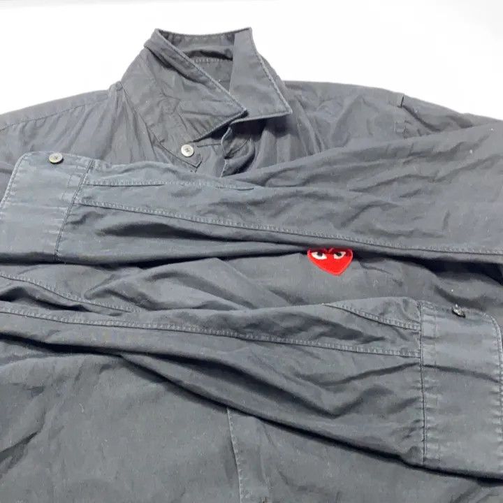 Comme des Garcons Comme des Garçons Play Black Long Sleeve Shirt 0079 Size US S / EU 44-46 / 1 - 10 Thumbnail