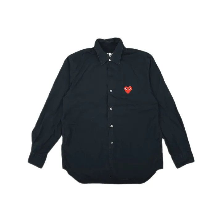 Comme des Garcons Comme des Garçons Play Black Long Sleeve Shirt 0079 Size US S / EU 44-46 / 1 - 2 Thumbnail