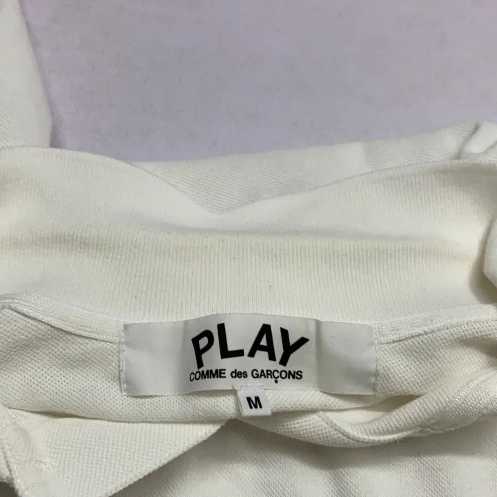 Comme des Garcons Comme des Garçons Play Heart Logo Polo Shirt 0079 Size US M / EU 48-50 / 2 - 4 Thumbnail