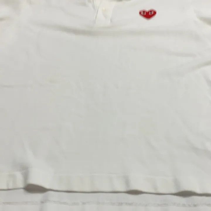 Comme des Garcons Comme des Garçons Play Heart Logo Polo Shirt 0079 Size US M / EU 48-50 / 2 - 6 Thumbnail