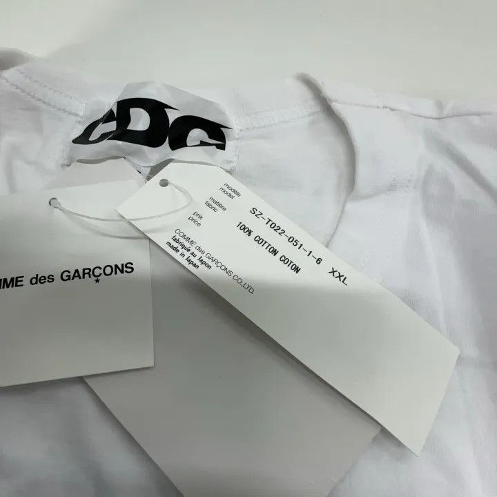 Comme des Garcons Comme des Garcons Logo Print White T-Shirt 0079 Size US XXL / EU 58 / 5 - 4 Thumbnail