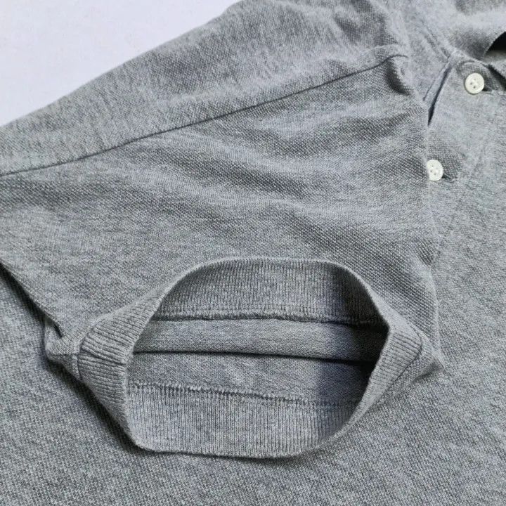 Comme des Garcons Comme des Garçons Play Gray Heart Logo Polo Shirt 0079 Size US XL / EU 56 / 4 - 7 Thumbnail