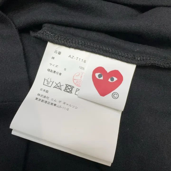 Comme des Garcons Comme des Garçons Play Black Heart Printed T-Shirt 0079 Size US S / EU 44-46 / 1 - 2 Thumbnail