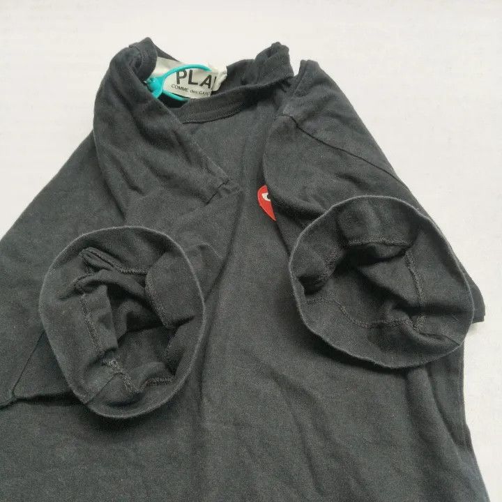Comme des Garcons Comme des Garçons Play Black Heart Short Sleeve T-Shirt 0079 Size US M / EU 48-50 / 2 - 7 Thumbnail