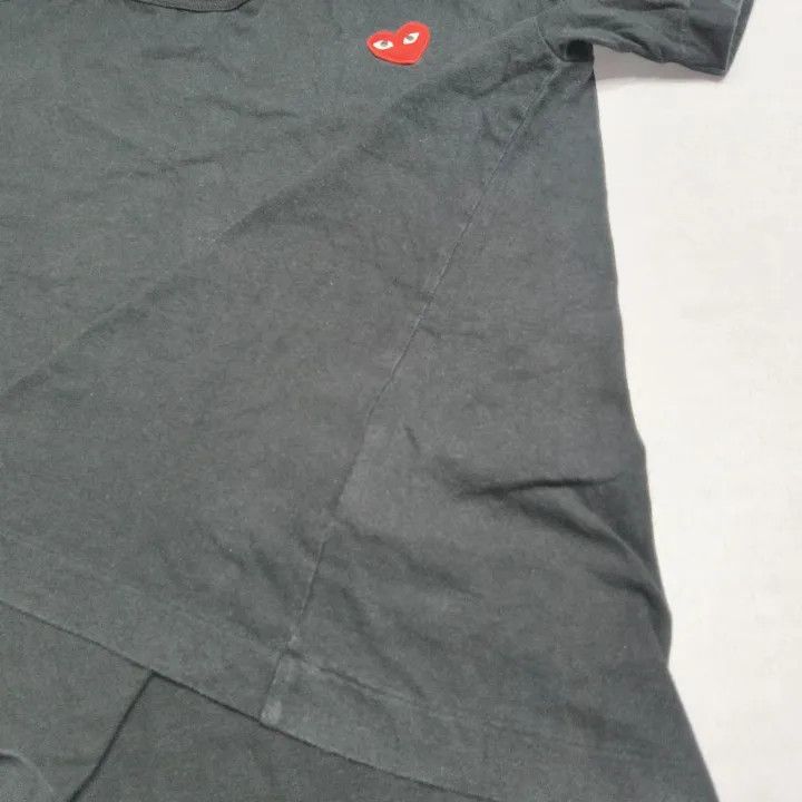 Comme des Garcons Comme des Garçons Play Black Heart Short Sleeve T-Shirt 0079 Size US M / EU 48-50 / 2 - 10 Thumbnail