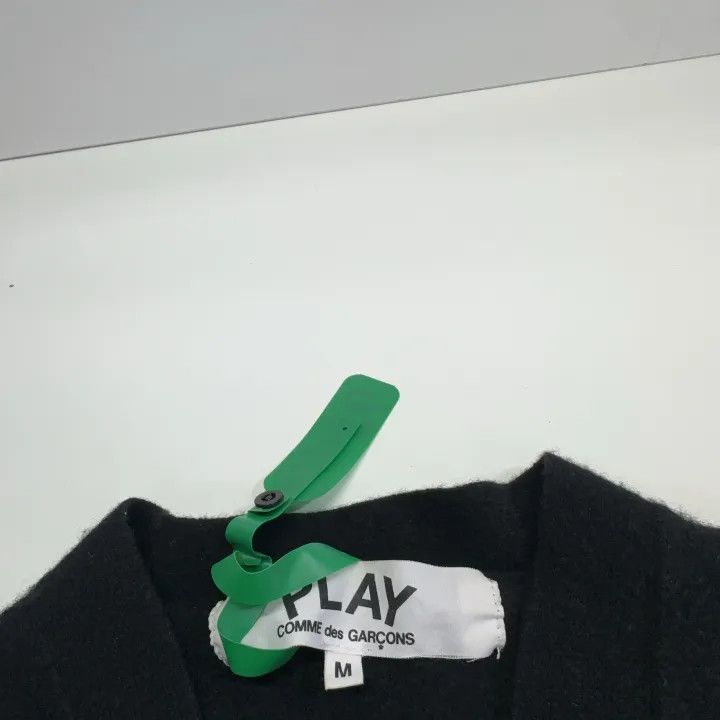 Comme des Garcons Comme des Garcons Play Black Wool Cardigan 0079 Size US M / EU 48-50 / 2 - 4 Thumbnail