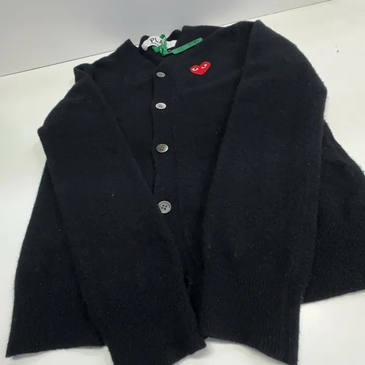 Comme des Garcons Comme des Garcons Play Black Wool Cardigan 0079 Size US M / EU 48-50 / 2 - 10 Thumbnail