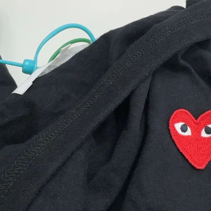 Comme des Garcons Comme des Garçons Play Black Short Sleeve T-Shirt 0079 Size US M / EU 48-50 / 2 - 6 Thumbnail
