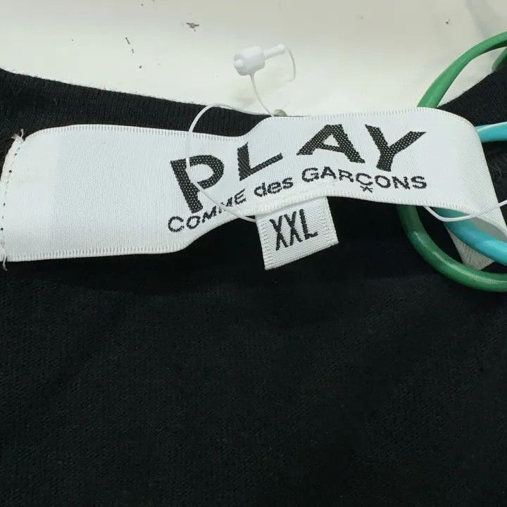 Comme des Garcons Comme des Garçons Play Black Heart Embroidered T-Shirt 0079 Size US XXL / EU 58 / 5 - 2 Thumbnail