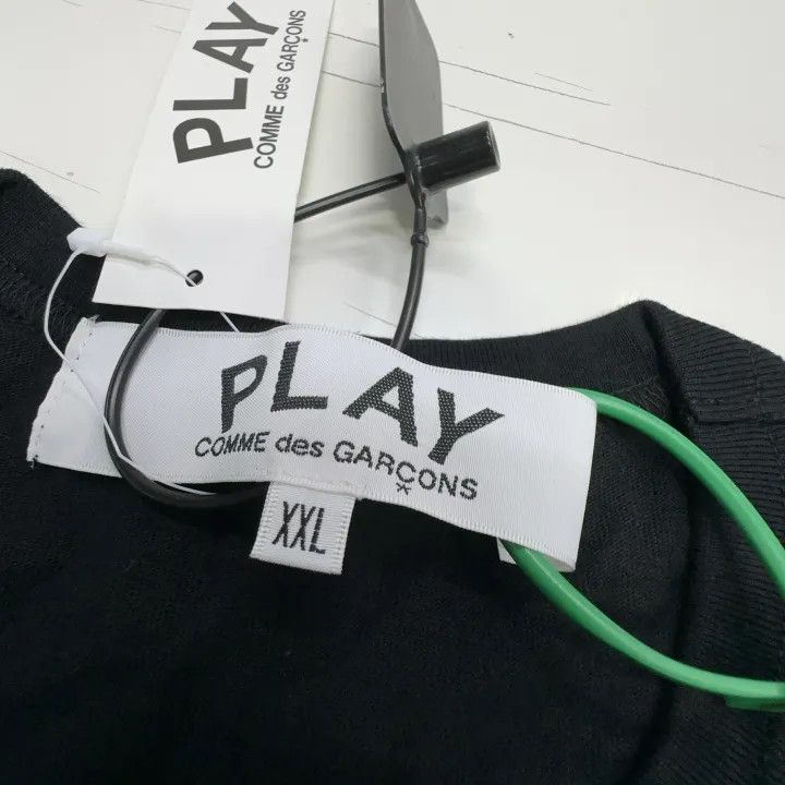 Comme des Garcons Comme des Garçons Play Black Heart Short Sleeve T-Shirt 0079 Size US XXL / EU 58 / 5 - 3 Thumbnail