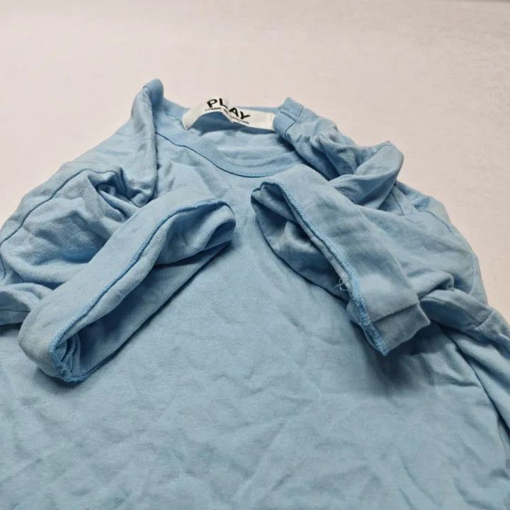 Comme des Garcons Comme des Garçons PLAY Red Heart Embroidery T-Shirt 0079 Size US M / EU 48-50 / 2 - 7 Thumbnail