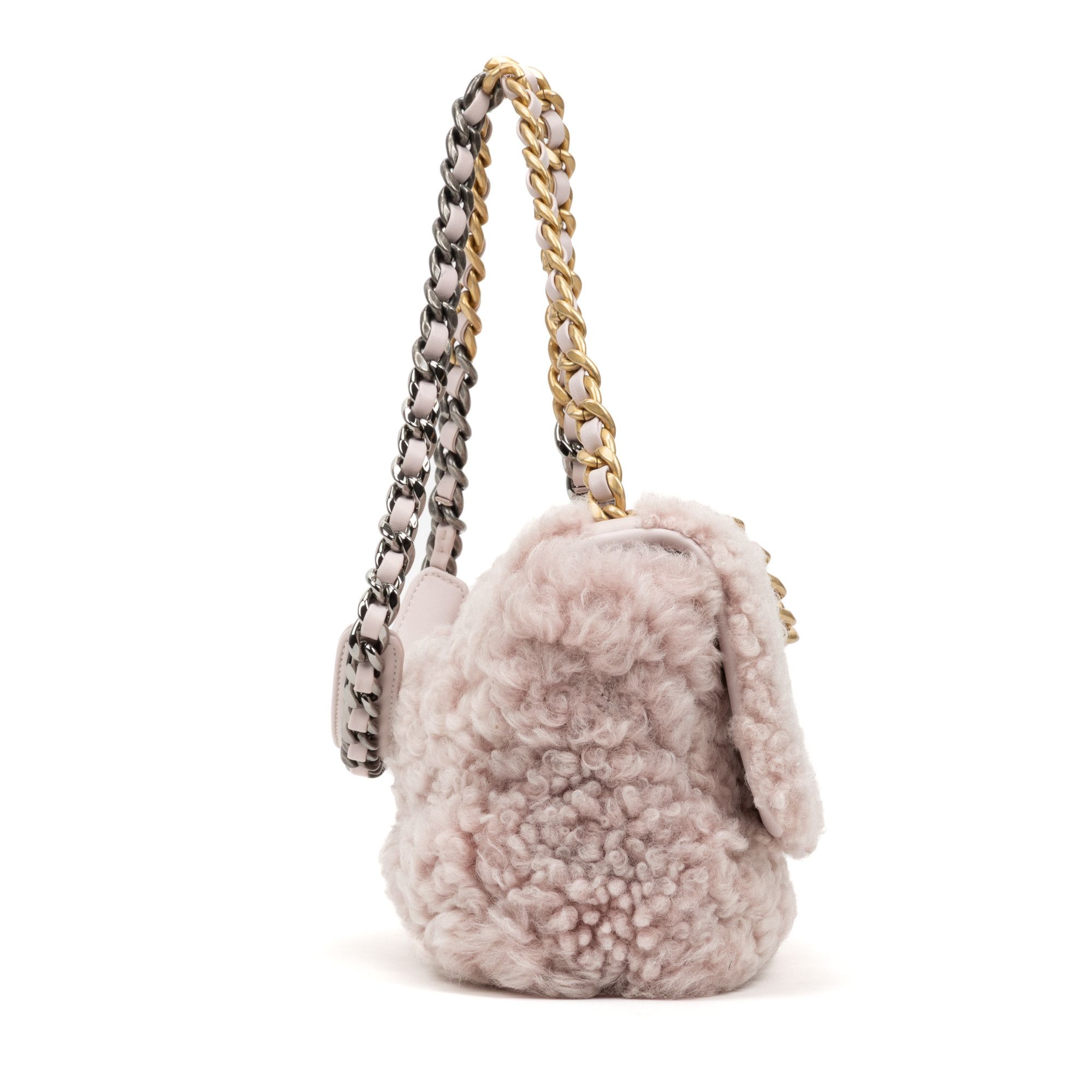 Chanel Rare Shearling 19 Classic Flap Size ONE SIZE - 5 Thumbnail
