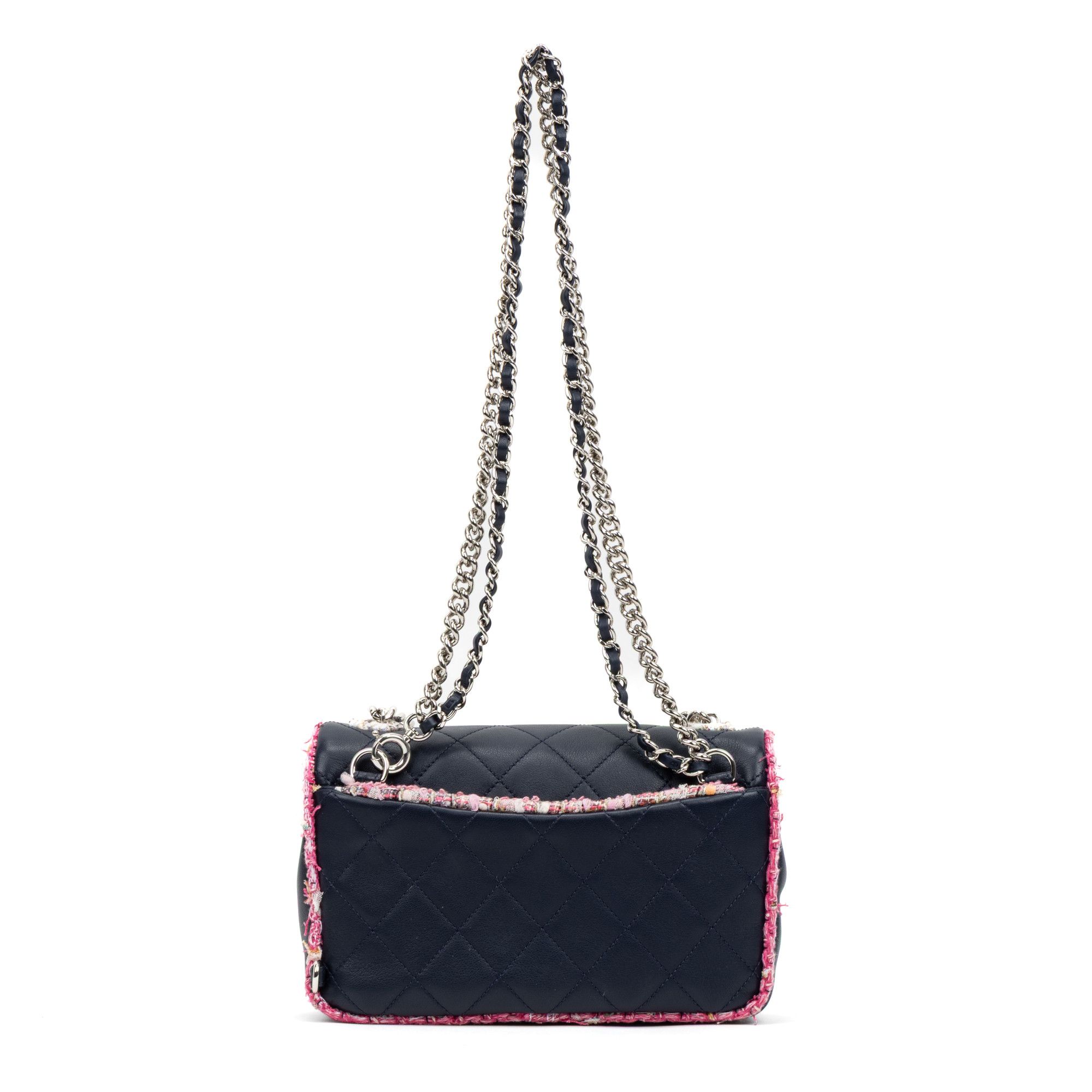 Chanel Rare Tweed Trim Single Flap Size ONE SIZE - 2 Thumbnail