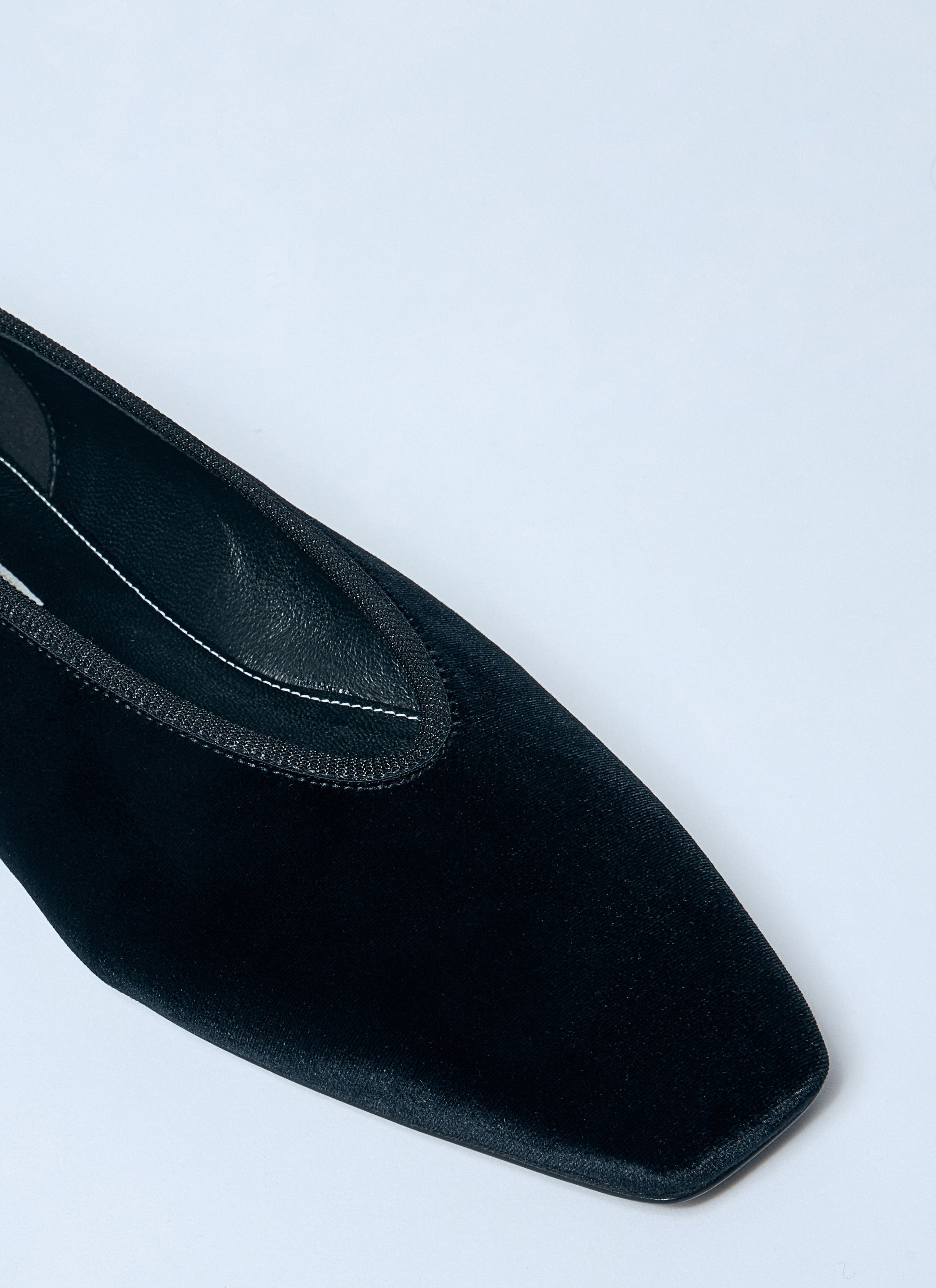 Toteme Minimalist Velvet Ballerina Flats Size US 6 / IT 36 - 3 Thumbnail