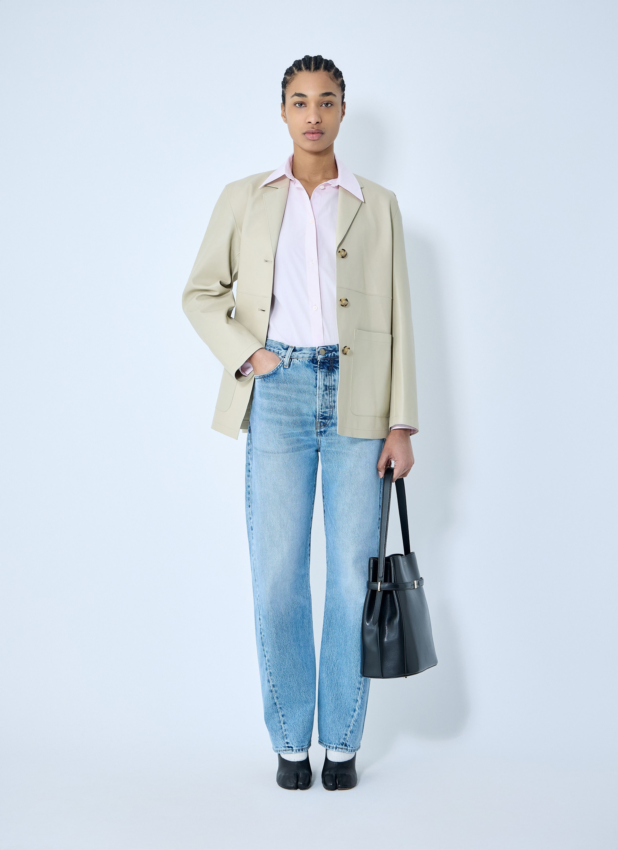 Toteme Clean Leather Blazer Size M / US 6-8 / IT 42-44 - 2 Thumbnail