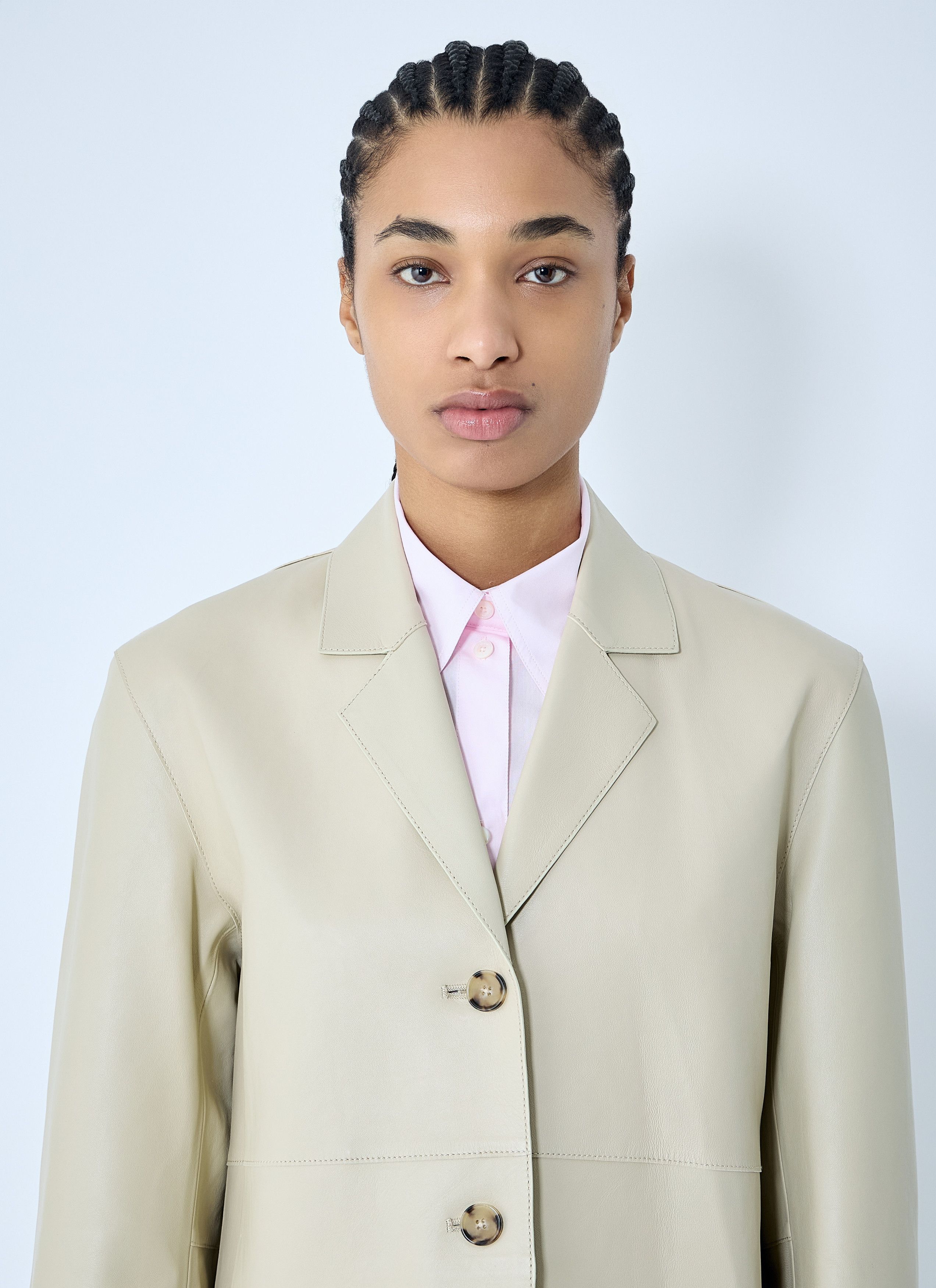Toteme Clean Leather Blazer Size M / US 6-8 / IT 42-44 - 5 Thumbnail
