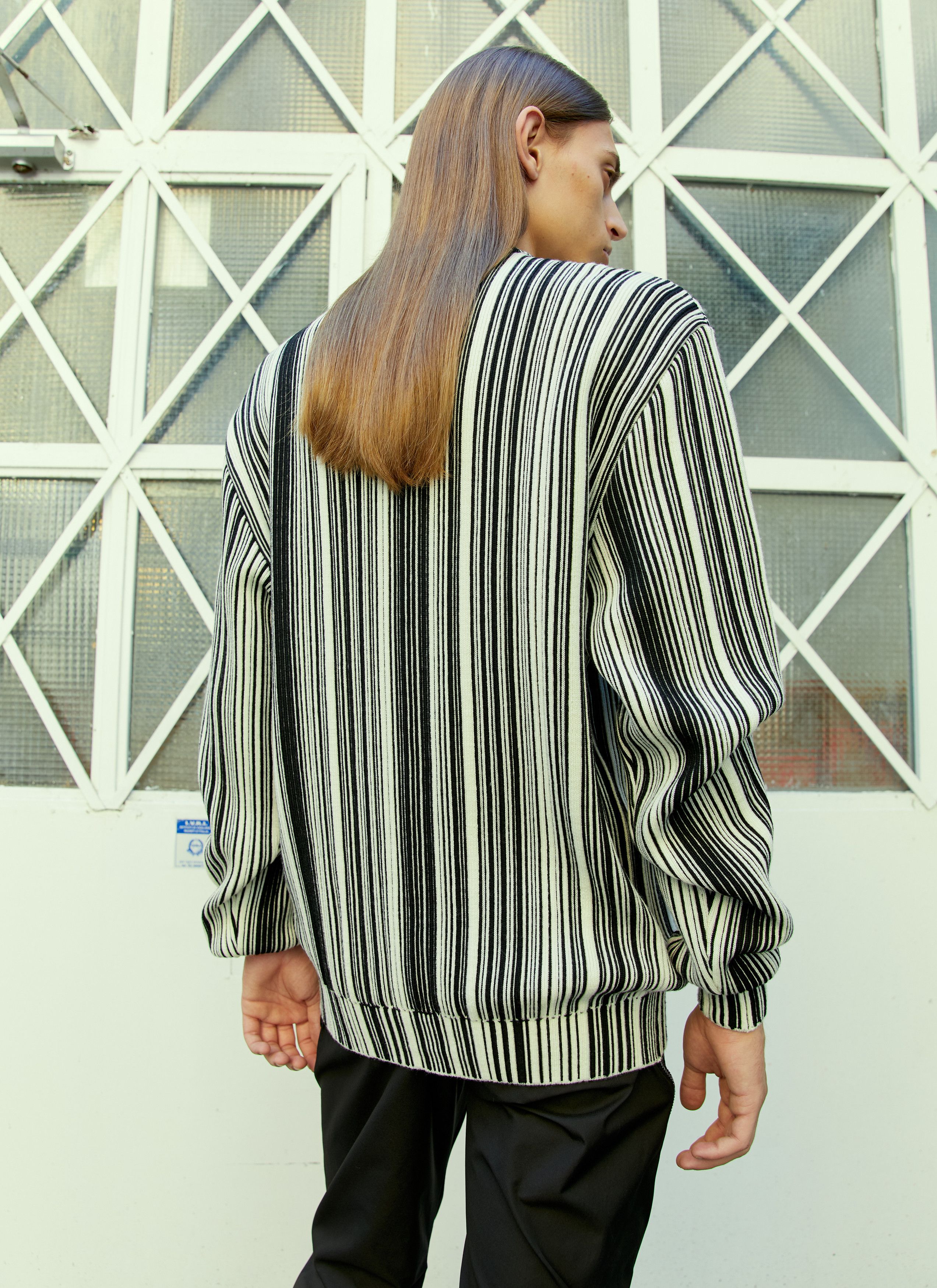 VTMNTS Glitched Knitted Sweater Size M / US 6-8 / IT 42-44 - 3 Thumbnail