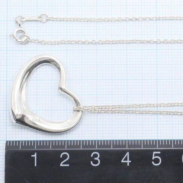 Tiffany & Co. Tiffany & Co. Tiffany Open Heart Silver Necklace Metal Necklace Size ONE SIZE - 5 Thumbnail