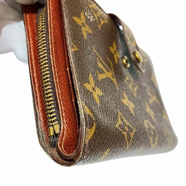 Louis Vuitton Louis Vuitton Louis Vuitton Portepapier Zip Monogram Wallet Canvas Short Wallet M61207 Size ONE SIZE - 6 Thumbnail