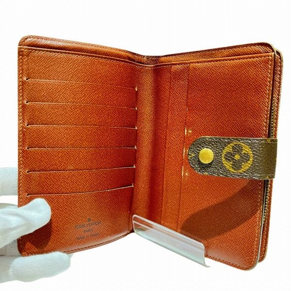 Louis Vuitton Louis Vuitton Louis Vuitton Portepapier Zip Monogram Wallet Canvas Short Wallet M61207 Size ONE SIZE - 3 Thumbnail