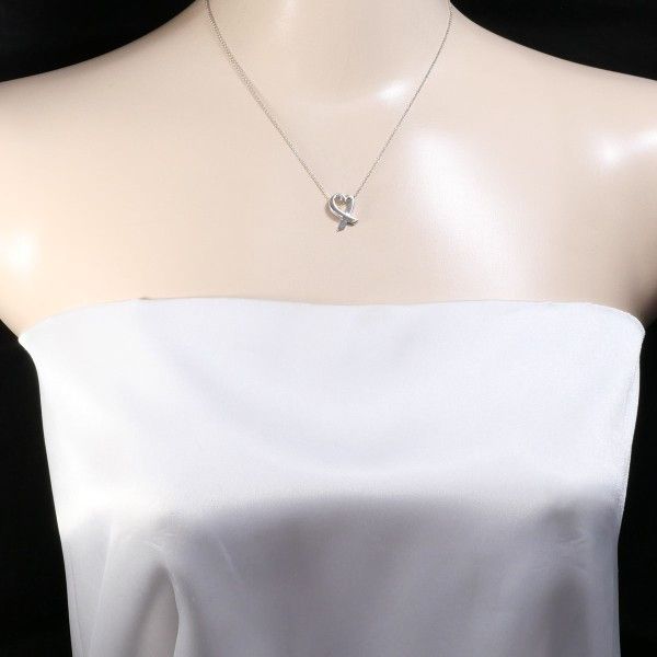 Tiffany & Co. Tiffany & Co. Tiffany Loving Heart 925 Silver Necklace Metal Necklace Size ONE SIZE - 3 Thumbnail