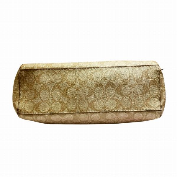 Coach Coach Coach Signature PVC 2way Bag Leather Shoulder Bag F34899 Size ONE SIZE - 3 Thumbnail