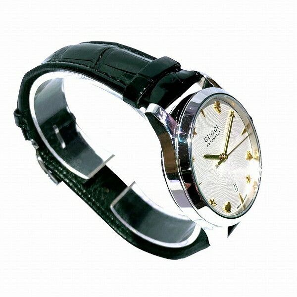 Gucci Gucci Gucci G-Timeless Stainless Steel Watch Metal Automatic 126.4YA126468 Size ONE SIZE - 3 Thumbnail