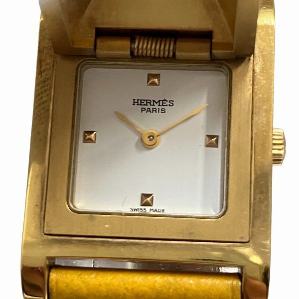 Hermes Hermes Hermes Medor Stainless Steel Watch Metal Quartz Size ONE SIZE - 4 Thumbnail