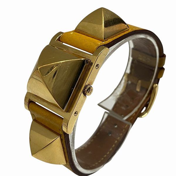 Hermes Hermes Hermes Medor Stainless Steel Watch Metal Quartz Size ONE SIZE - 2 Thumbnail