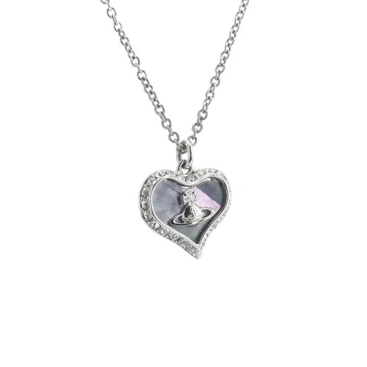 Vivienne Westwood Vivienne Westwood Silver Heart Necklace 0079 Size ONE SIZE - 2 Thumbnail