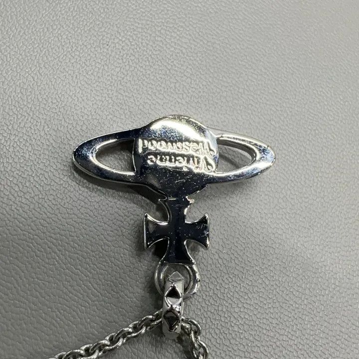 Vivienne Westwood Vivienne Westwood Silver Saturn Pendant Necklace 0079 Size ONE SIZE - 4 Thumbnail