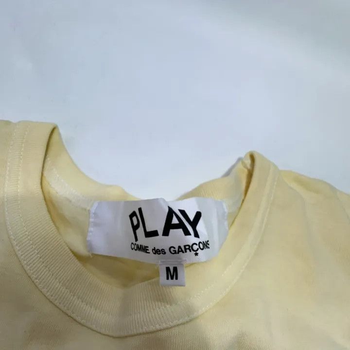 Comme des Garcons Comme des Garçons PLAY Yellow Short Sleeve T-Shirt 0079 Size US M / EU 48-50 / 2 - 5 Thumbnail