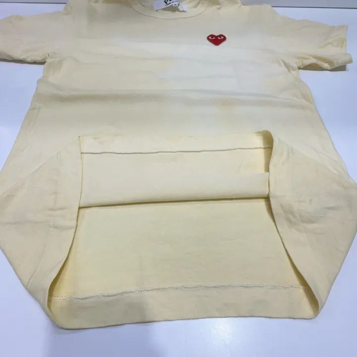 Comme des Garcons Comme des Garçons PLAY Yellow Short Sleeve T-Shirt 0079 Size US M / EU 48-50 / 2 - 10 Thumbnail